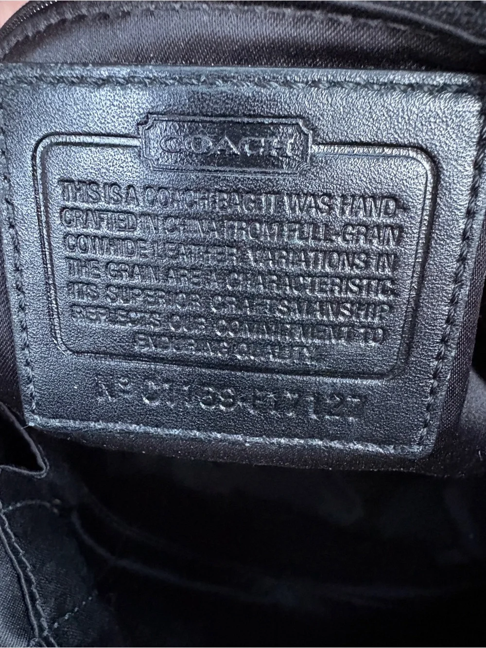 Coach tote featuring